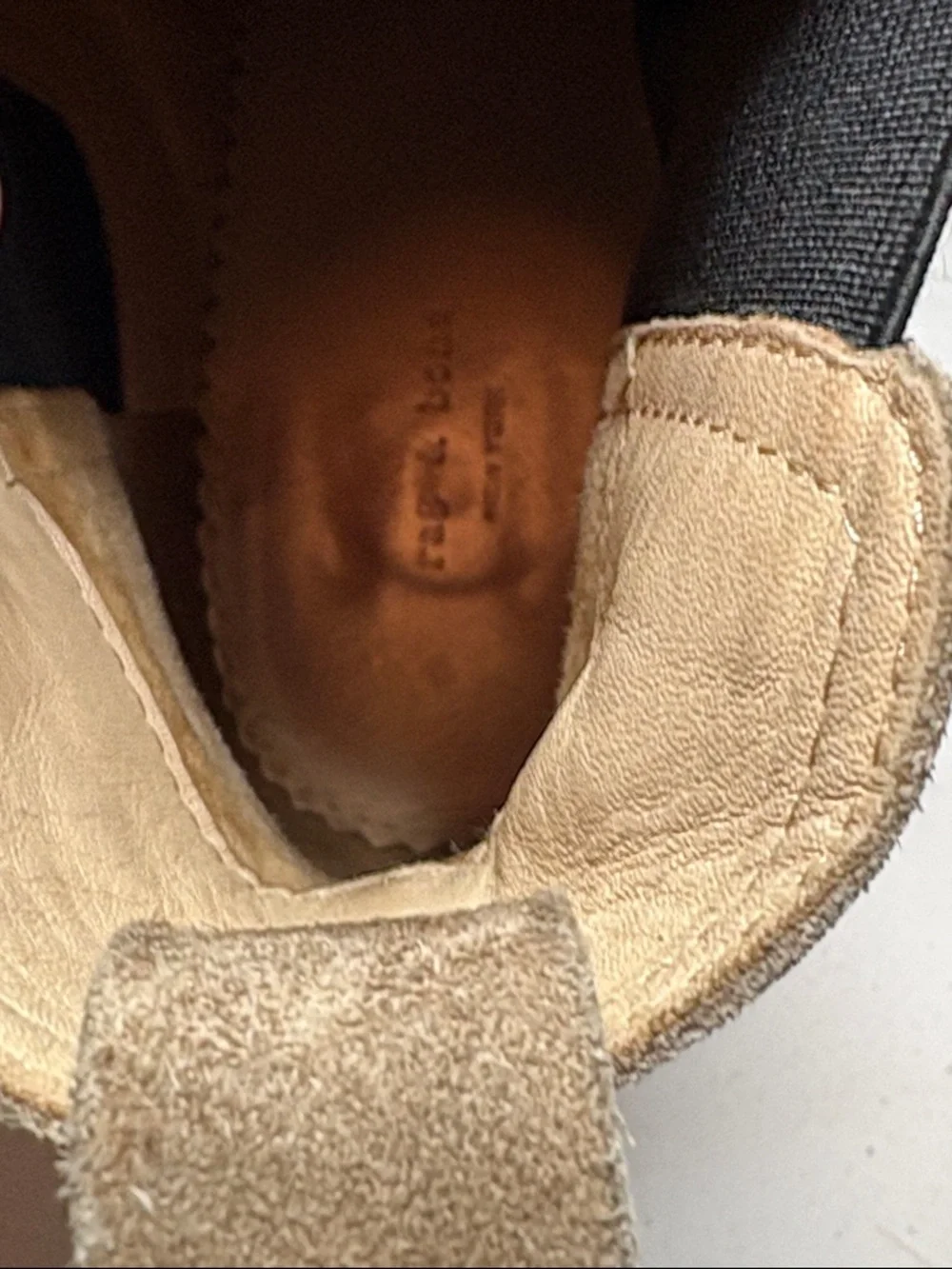 rag & bone Tan Suede Chelsea Ankle Boots Size 39